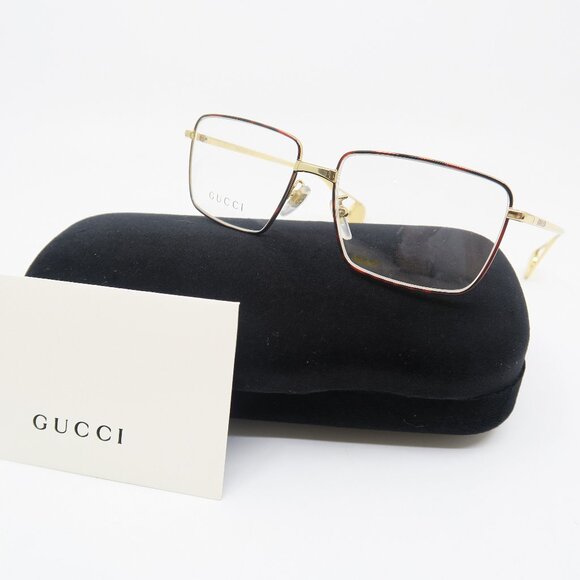 Gucci GG0439O 004 53mm Gold/Gold Metal, New Unisex Eyeglasses Frames. - Picture 1 of 8